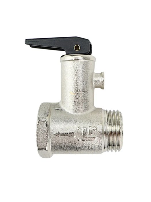 Клапан предохранительный с рычажком 1/2", 8,5 Бар 180404